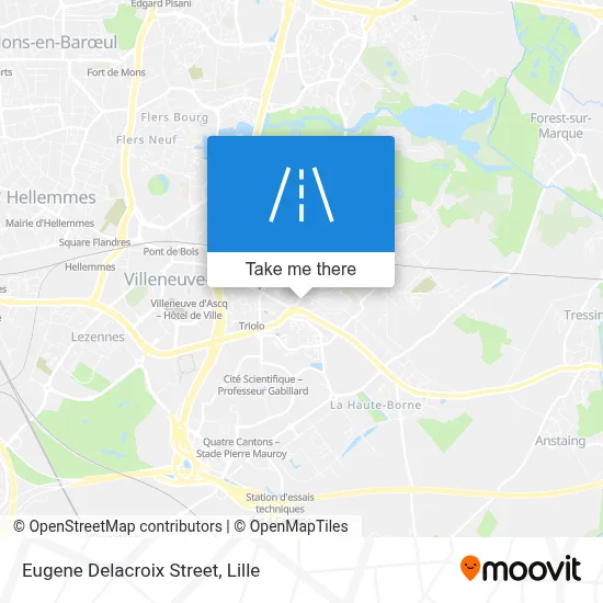 Rue Eugène Delacroix map