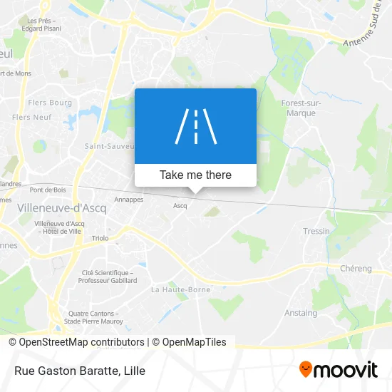 Rue Gaston Baratte map