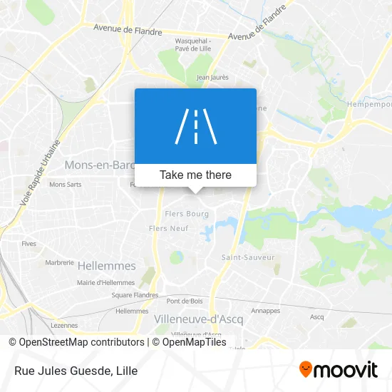 Rue Jules Guesde map