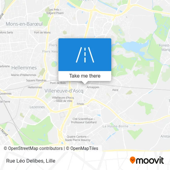 Rue Léo Delibes map