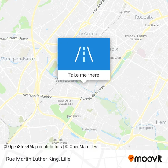 Rue Martin Luther King map