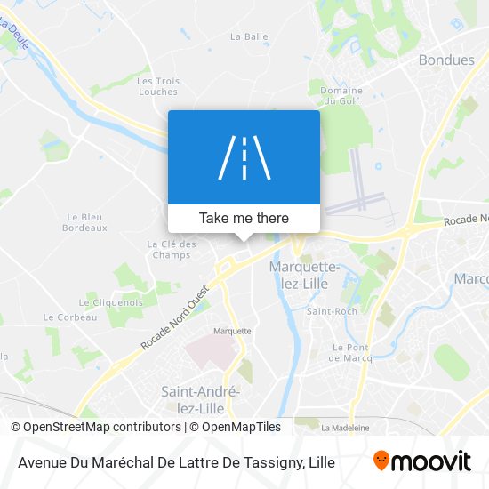 Mapa Avenue Du Maréchal De Lattre De Tassigny