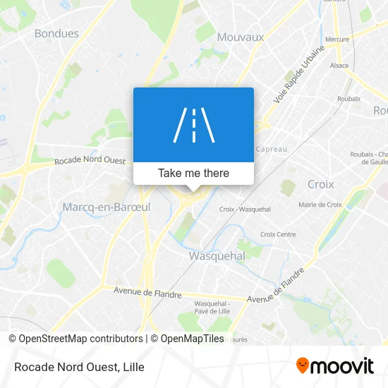 Rocade Nord Ouest map