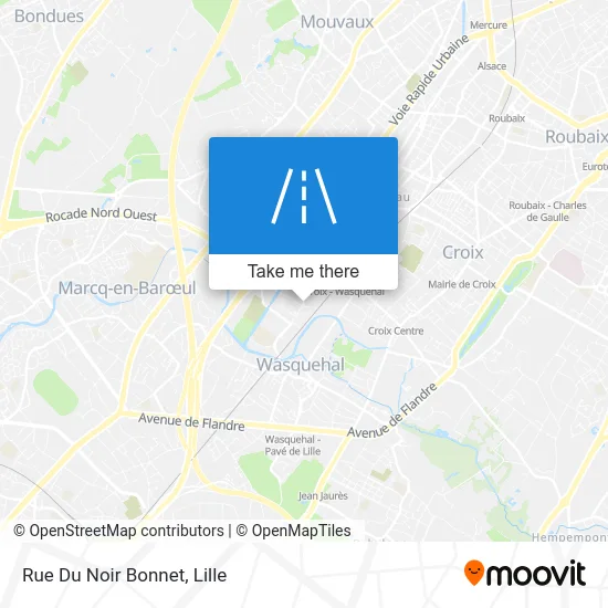 Rue Du Noir Bonnet map