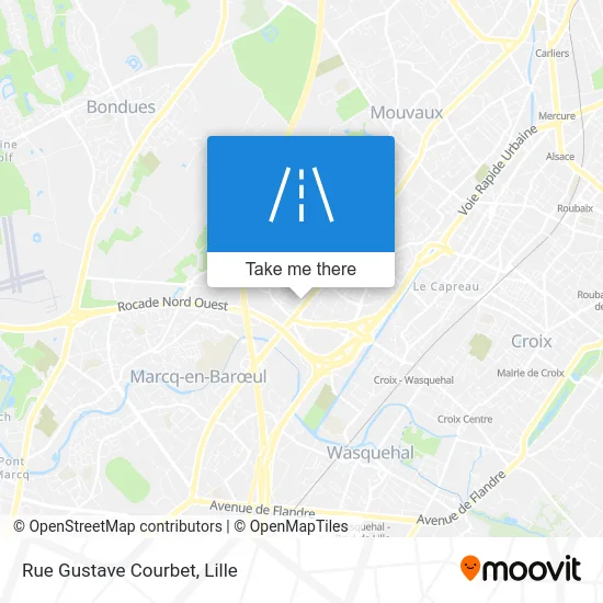 Rue Gustave Courbet map