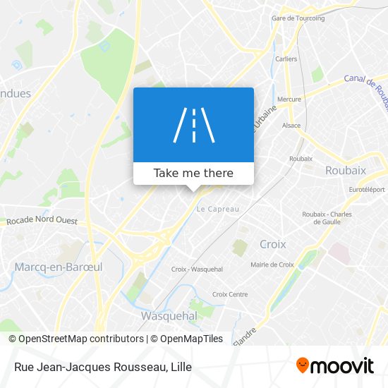 Mapa Rue Jean-Jacques Rousseau