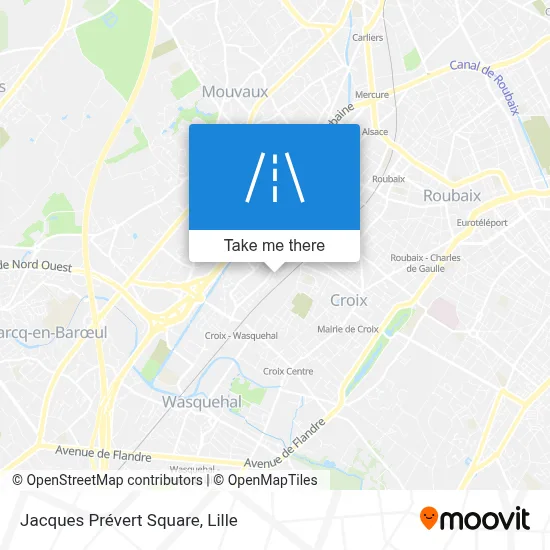 Square Jacques Prévert map