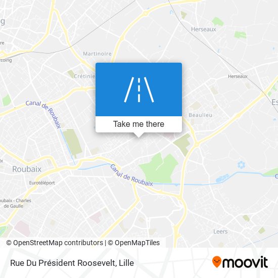 Mapa Rue Du Président Roosevelt