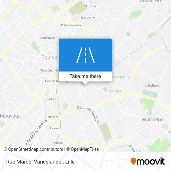 Rue Marcel Vaneslander map
