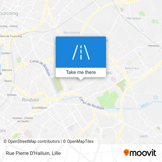 Rue Pierre D'Halluin map