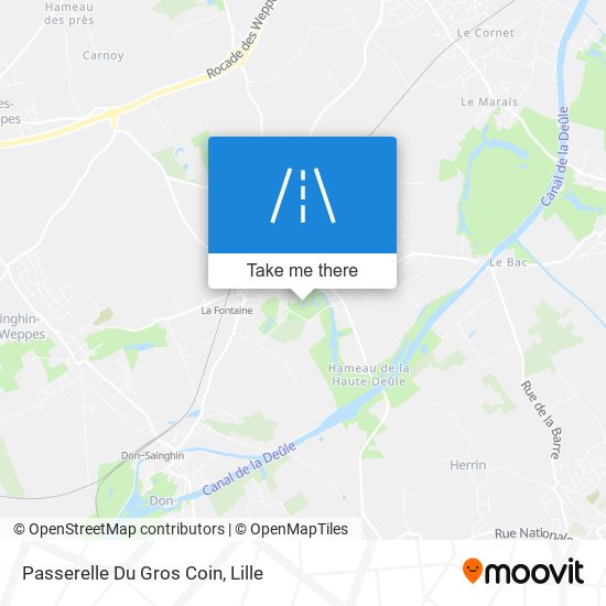 Mapa Passerelle Du Gros Coin