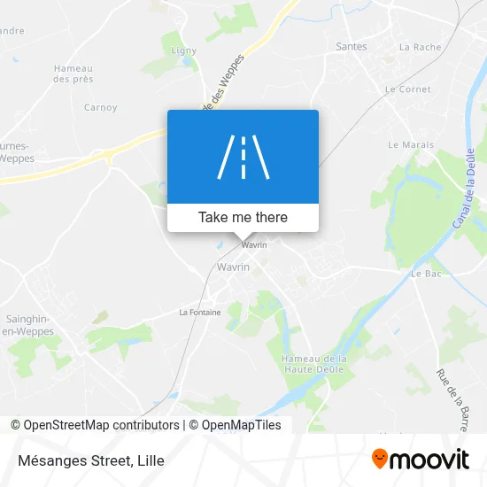 Rue Des Mésanges map