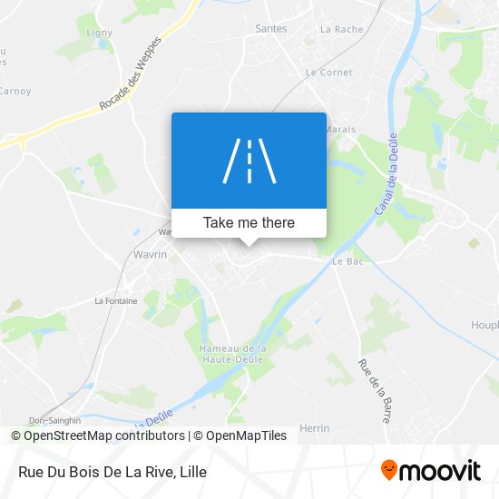 Mapa Rue Du Bois De La Rive