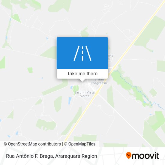 Rua Antônio F. Braga map