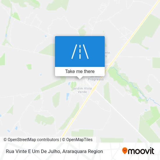 Rua Vinte E Um De Julho map