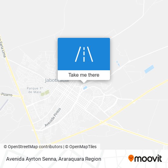 Mapa Avenida Ayrton Senna