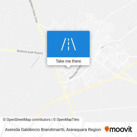 Avenida Galdêncio Brandimartti map