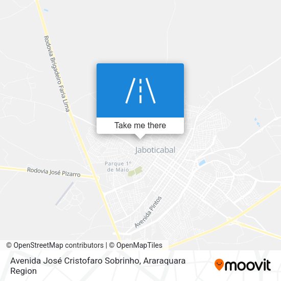 Avenida José Cristofaro Sobrinho map