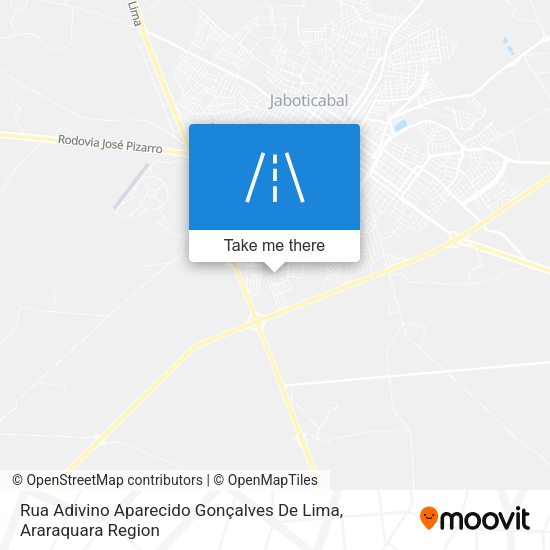 Rua Adivino Aparecido Gonçalves De Lima map