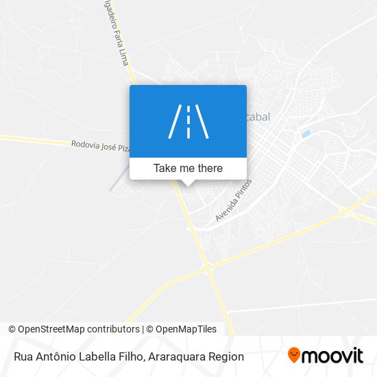 Mapa Rua Antônio Labella Filho