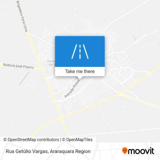 Rua Getúlio Vargas map