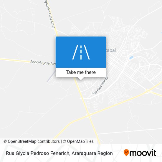 Rua Glycia Pedroso Fenerich map