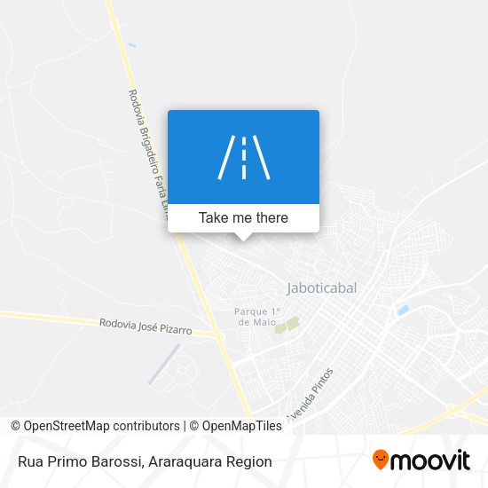 Rua Primo Barossi map