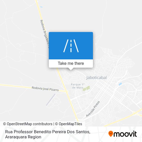 Rua Professor Benedito Pereira Dos Santos map