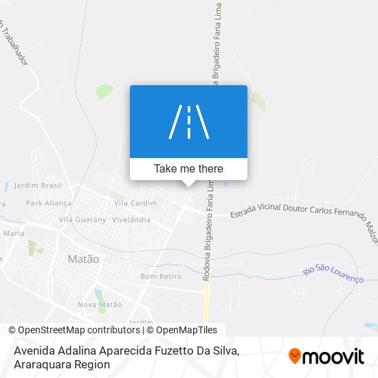 Avenida Adalina Aparecida Fuzetto Da Silva map