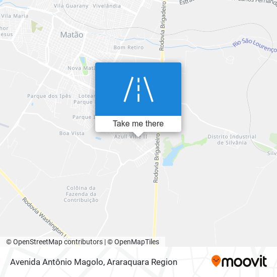Mapa Avenida Antônio Magolo