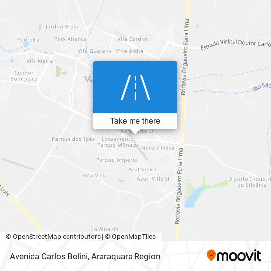 Mapa Avenida Carlos Belini