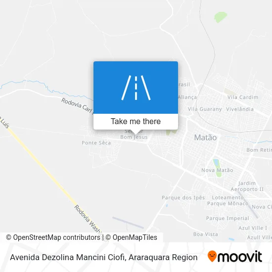 Avenida Dezolina Mancini Ciofi map