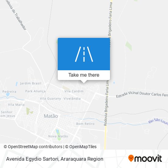 Avenida Egydio Sartori map