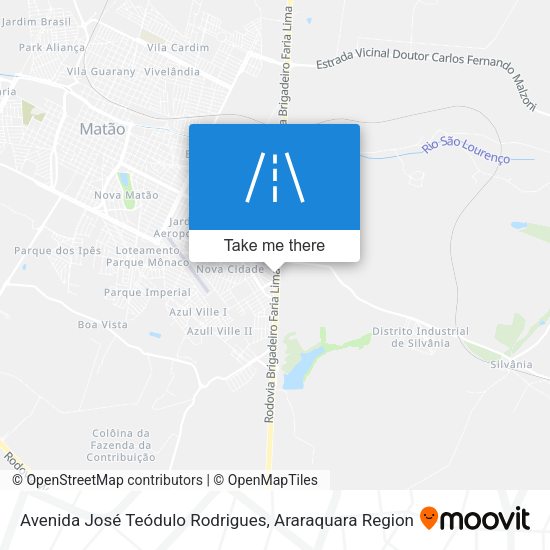 Avenida José Teódulo Rodrigues map