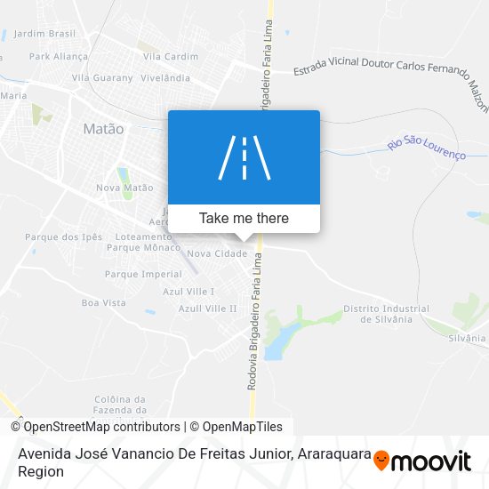 Avenida José Vanancio De Freitas Junior map