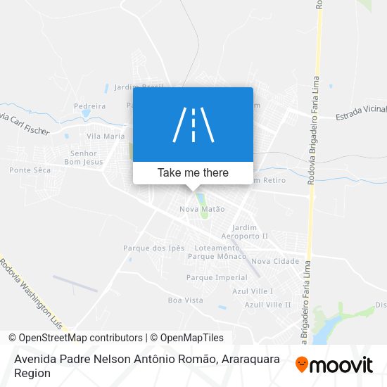 Avenida Padre Nelson Antônio Romão map