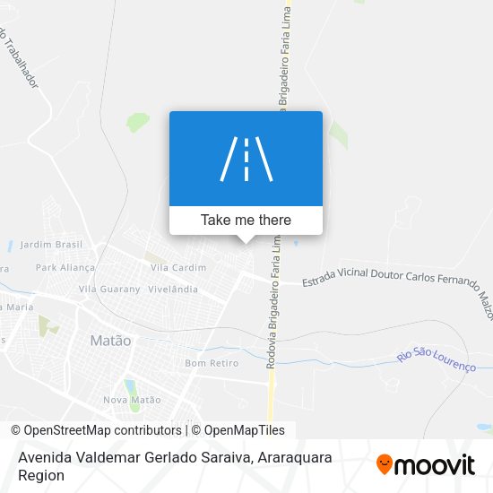 Avenida Valdemar Gerlado Saraiva map