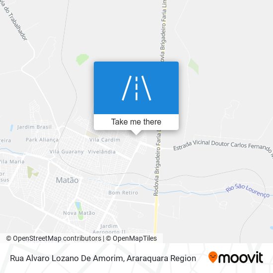 Mapa Rua Alvaro Lozano De Amorim