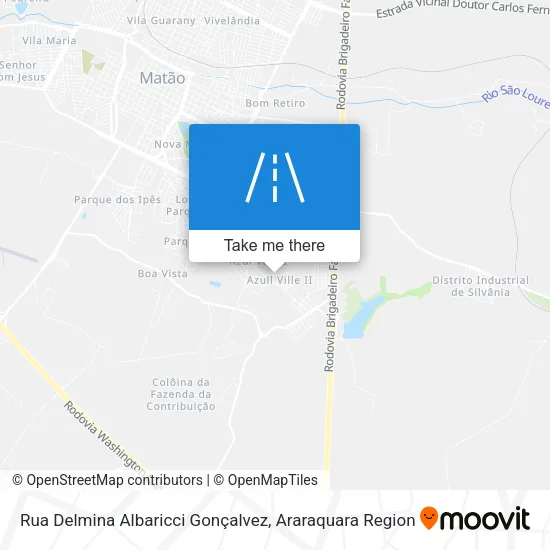 Rua Delmina Albaricci Gonçalvez map