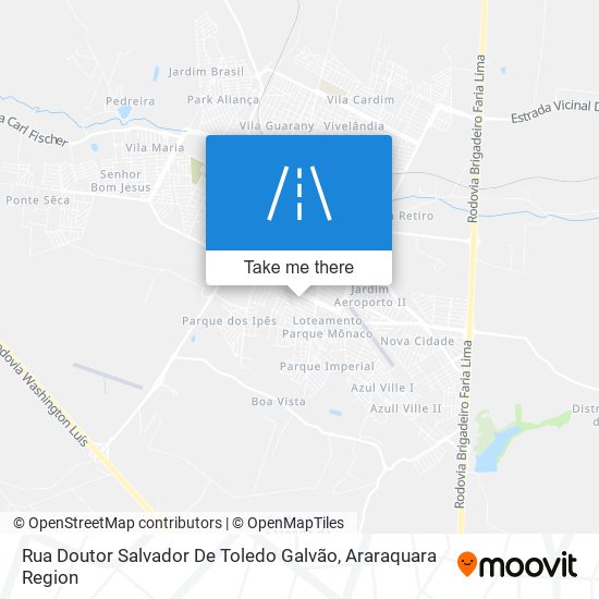 Mapa Rua Doutor Salvador De Toledo Galvão