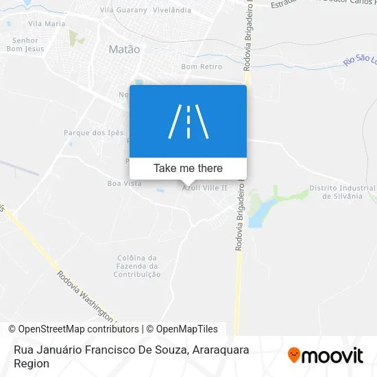 Rua Januário Francisco De Souza map