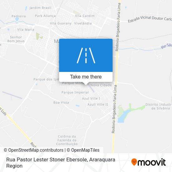 Rua Pastor Lester Stoner Ebersole map