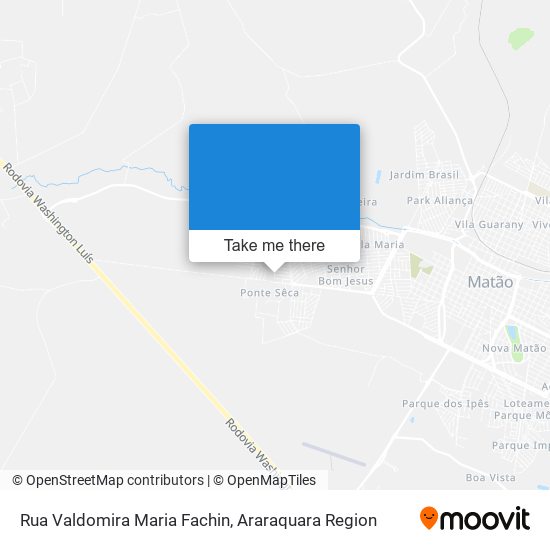 Rua Valdomira Maria Fachin map