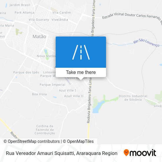 Rua Vereador Amauri Squisatti map