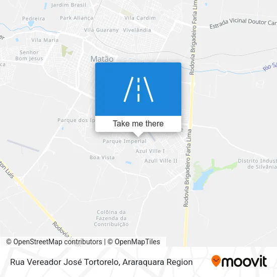 Rua Vereador José Tortorelo map