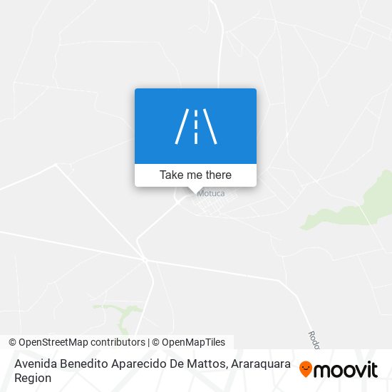 Mapa Avenida Benedito Aparecido De Mattos