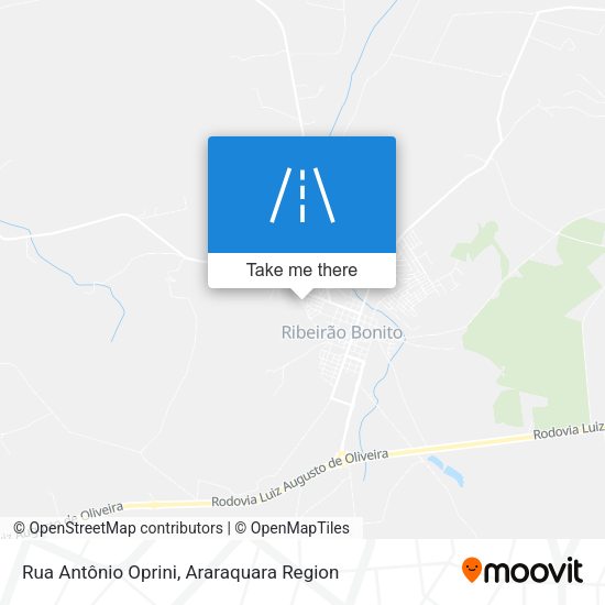 Rua Antônio Oprini map