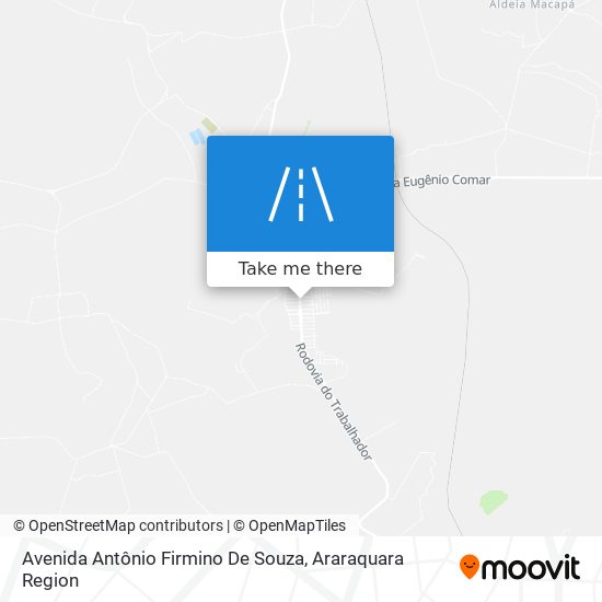 Mapa Avenida Antônio Firmino De Souza