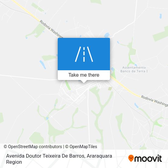 Avenida Doutor Teixeira De Barros map