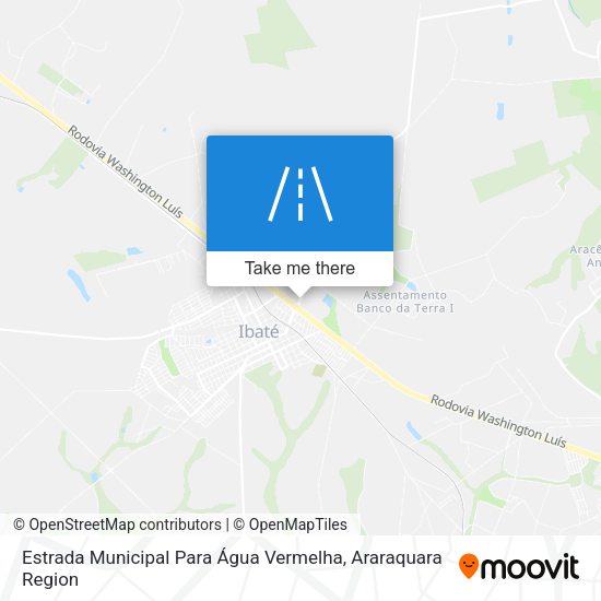 Estrada Municipal Para Água Vermelha map